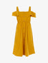 Robe à épaules nues - jaune - 3