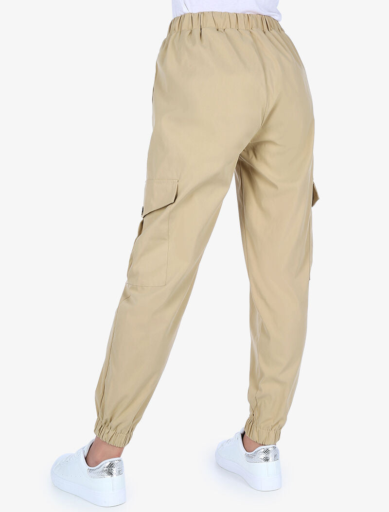 Cargo broek 7/8 - beige