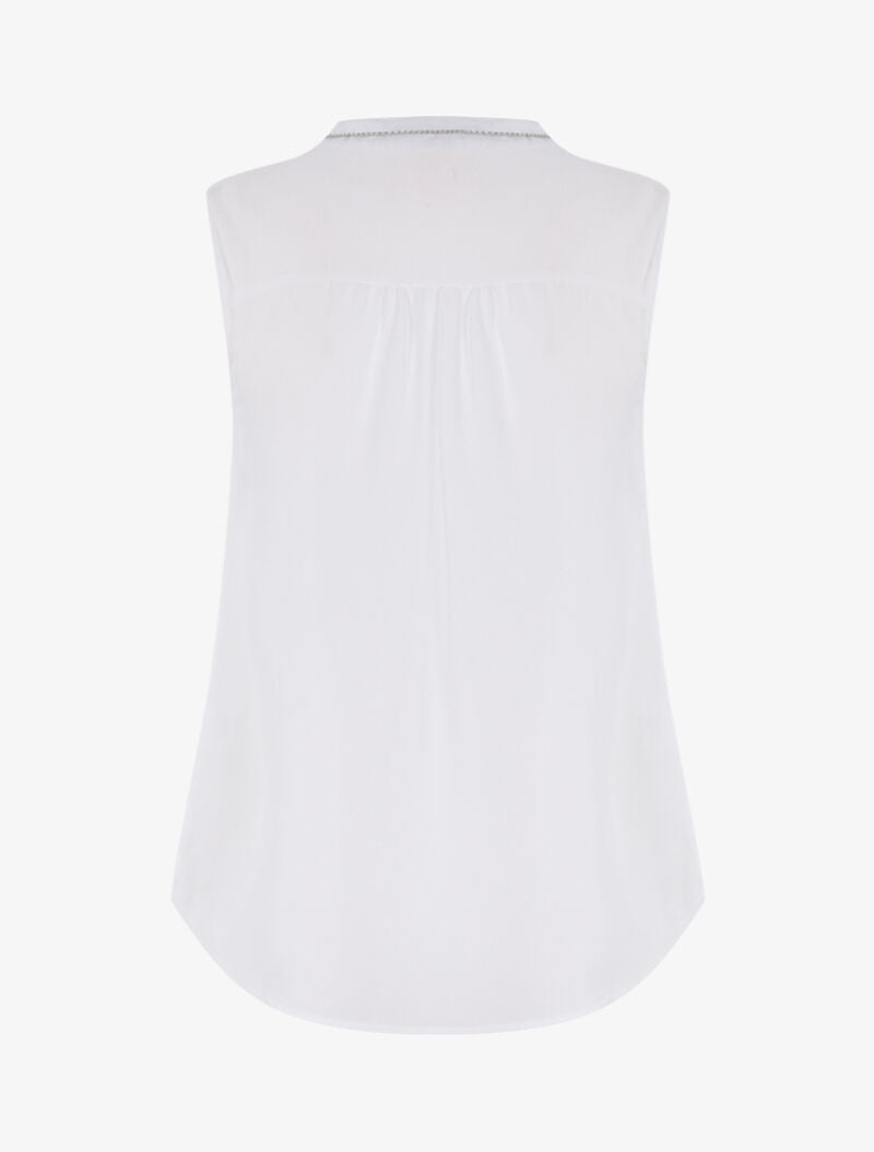 Top à col chaîne - blanc - 2