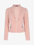 Veste ouverte à détails zippés - rose - 3