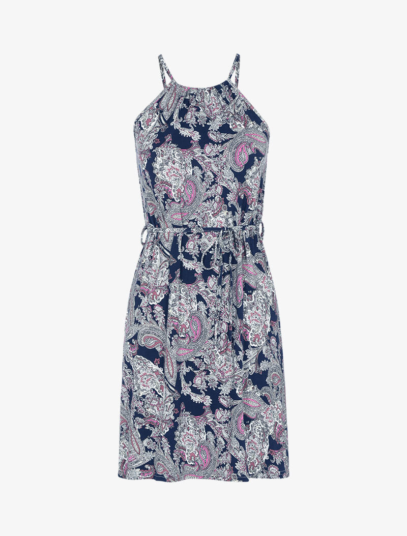Robe fluide à imprimé cachemire - rose - 3