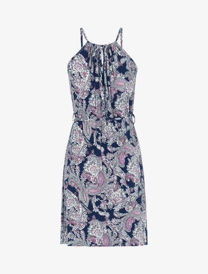 Robe fluide à imprimé cachemire - rose - 2
