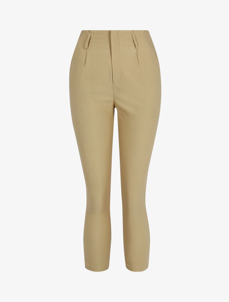 Effen 7/8 broek - beige