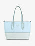 Sac cabas Amélie - bleu ciel/gris - 1