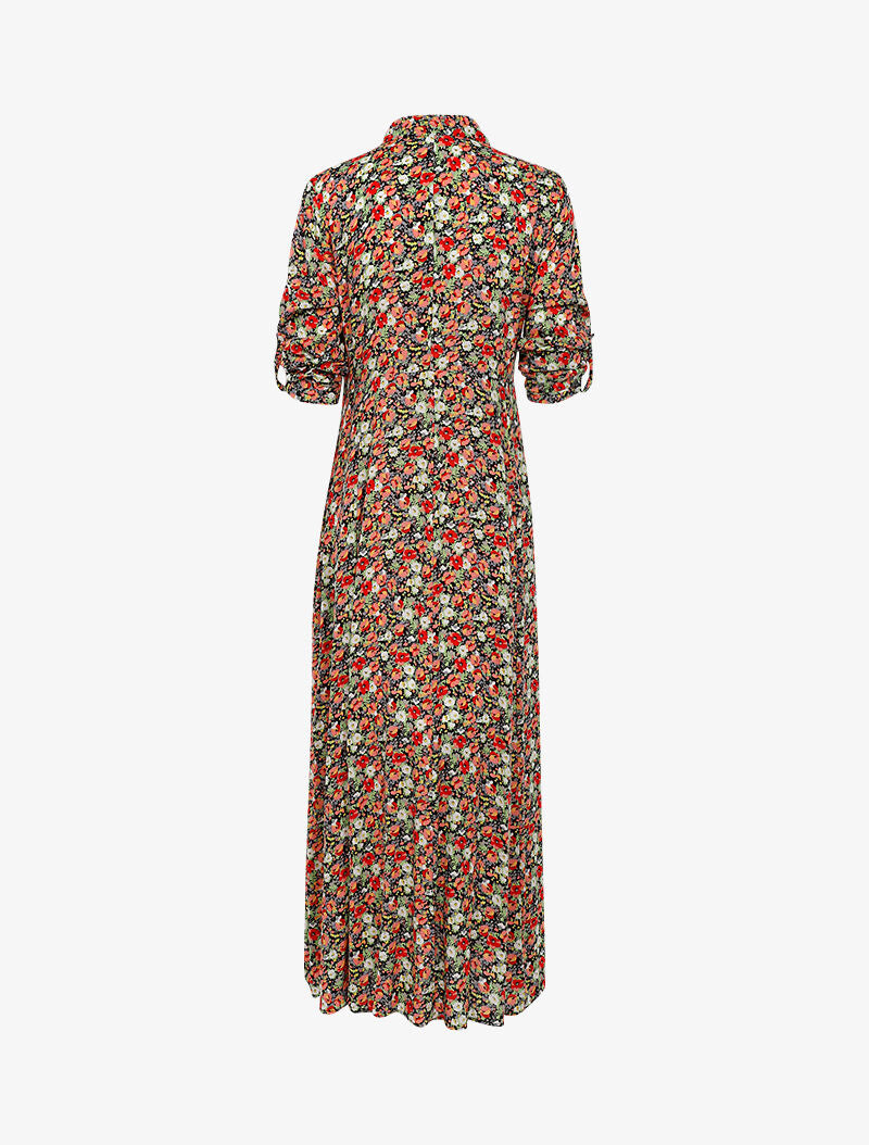 Robe chemise à imprimé floral - vert - 2