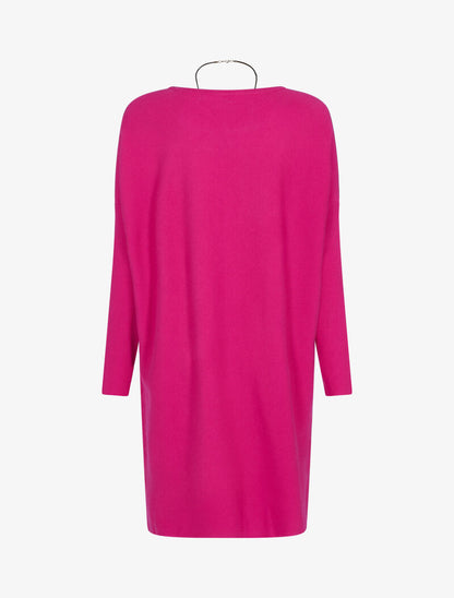 Robe loose avec sautoir - fushia - 2