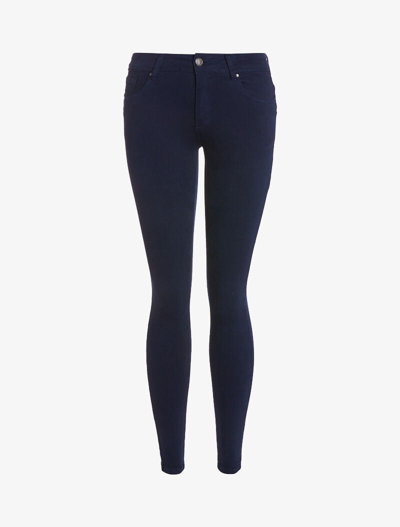 Jean skinny push up - marine - 3
