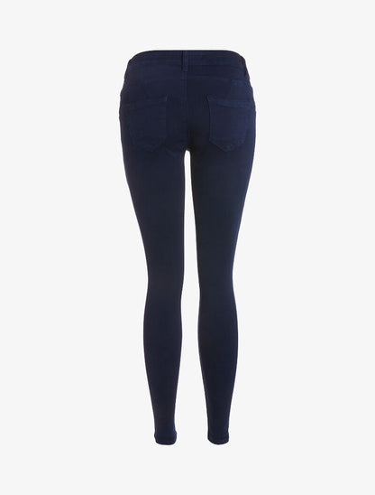 Jean skinny push up - marine - 2