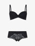 Ensemble en dentelle et résille - noir - 3