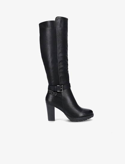 Bottes en simili à talon - noir - 2