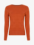 Pull fin à relief style flots - ocre - 3