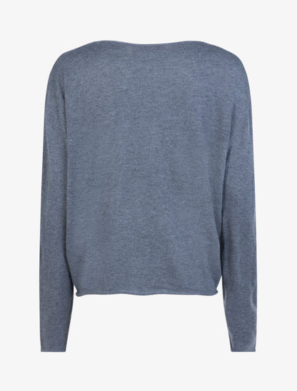 Pull loose à imprimé coeurs et love - gris foncé - 2