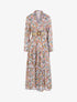 Robe longue à imprimé floral - vert - 1