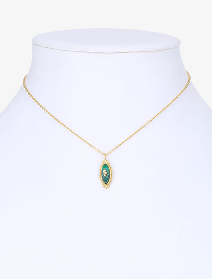 Collier à tige ornée d&