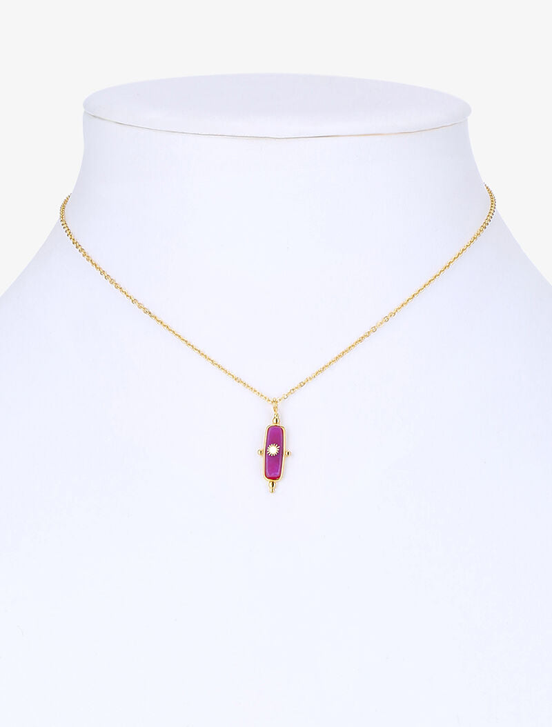Collier à tige ornée d&