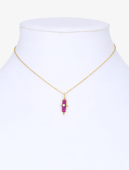 Collier à tige ornée d&