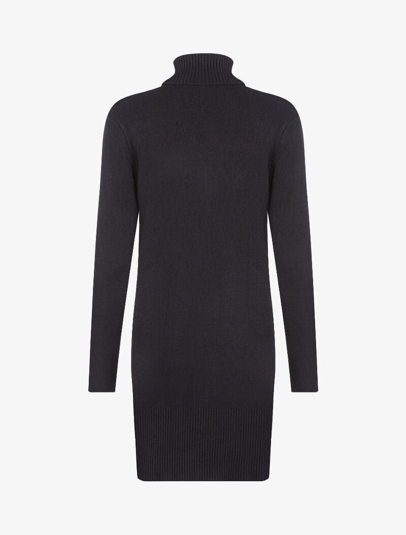 Robe pull à bande centrale tressée - noir - 2