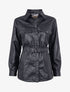 Veste légère en simili à intérieur tartan - noir/gris - 3