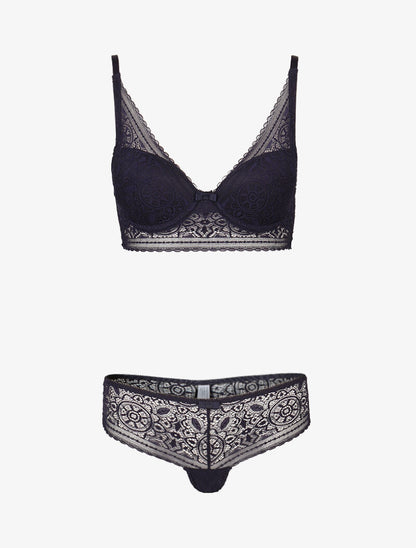 Ensemble ampliforme bustier - marine - 3