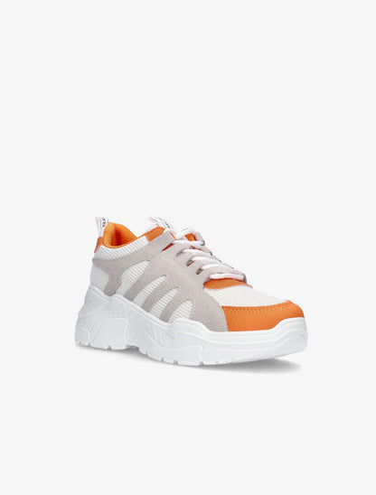 Sneakers à détails colorés - orange - 7
