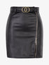 Jupe à zip et empiècement dentelle - noir - 3