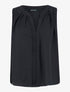 Top en voile transparent - noir - 3