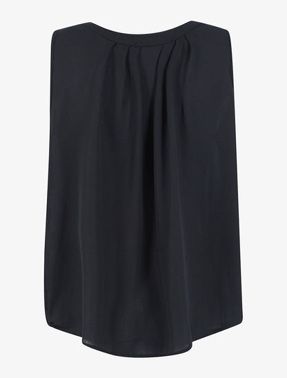 Top en voile transparent - noir - 2