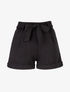Short uni à ourlets - noir - 1