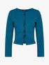 Veste ouverte unie - bleu pétrole - 1