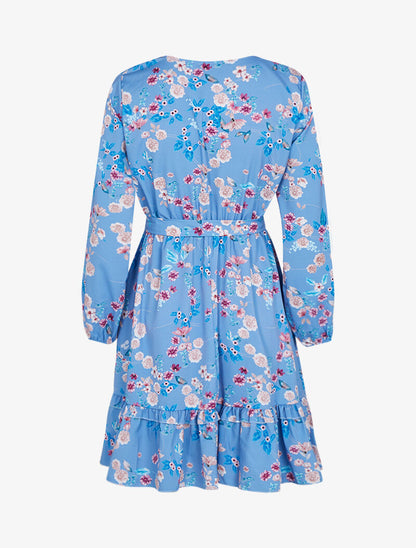 Robe patineuse à imprimés - bleu ciel - 2
