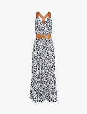 Robe à bretelles style sangles en simili - noir - 5