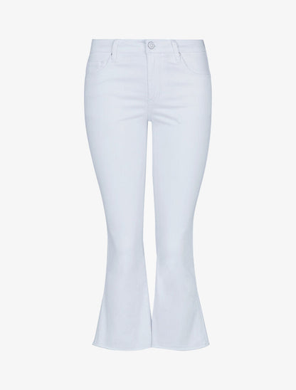 Jean 7/8 met rafelige randen - wit