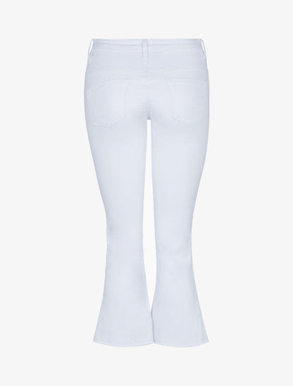 Jean 7/8 met rafelige randen - wit