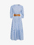 Robe à imprimé pois - bleu ciel - 1