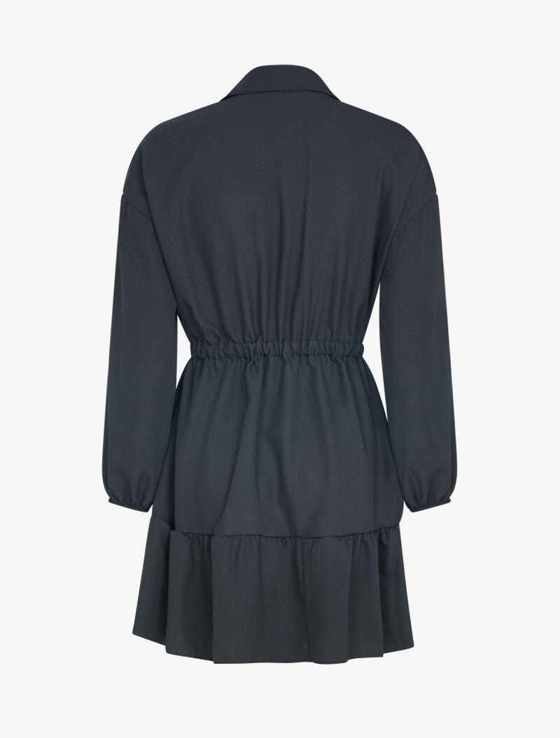 Robe patineuse boutonnée - noir - 3