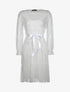 Robe en résille et pois - blanc - 3