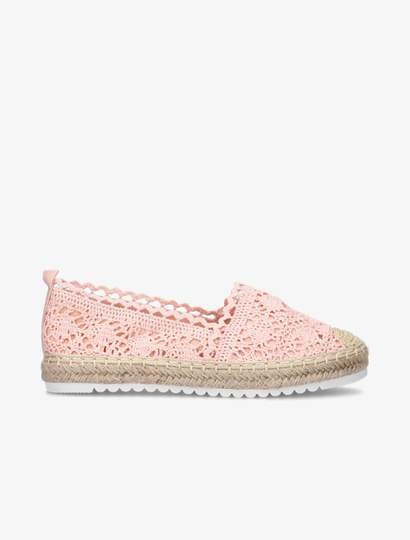 Espadrilles en crochet - rose - 6