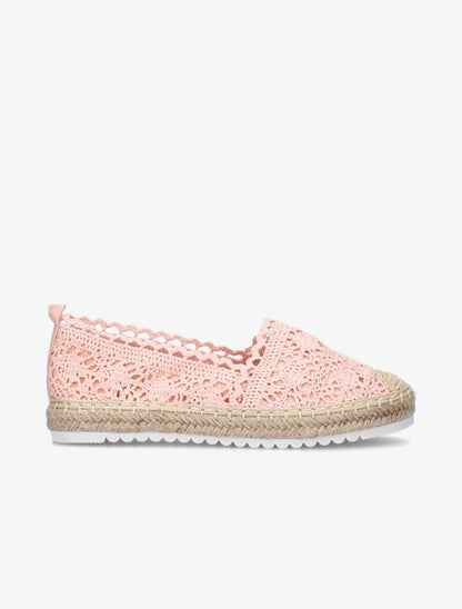 Espadrilles en crochet - rose - 6