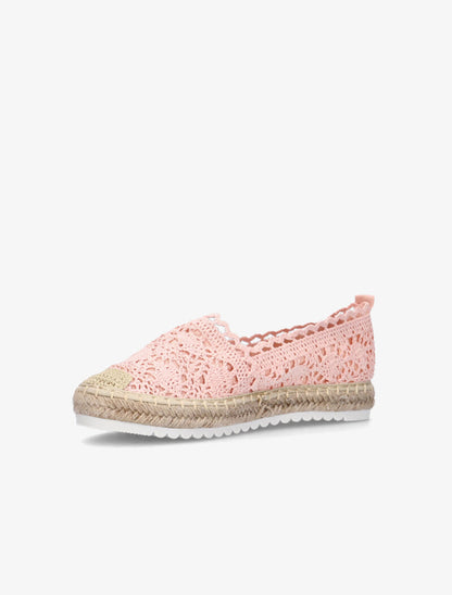 Espadrilles en crochet - rose - 3