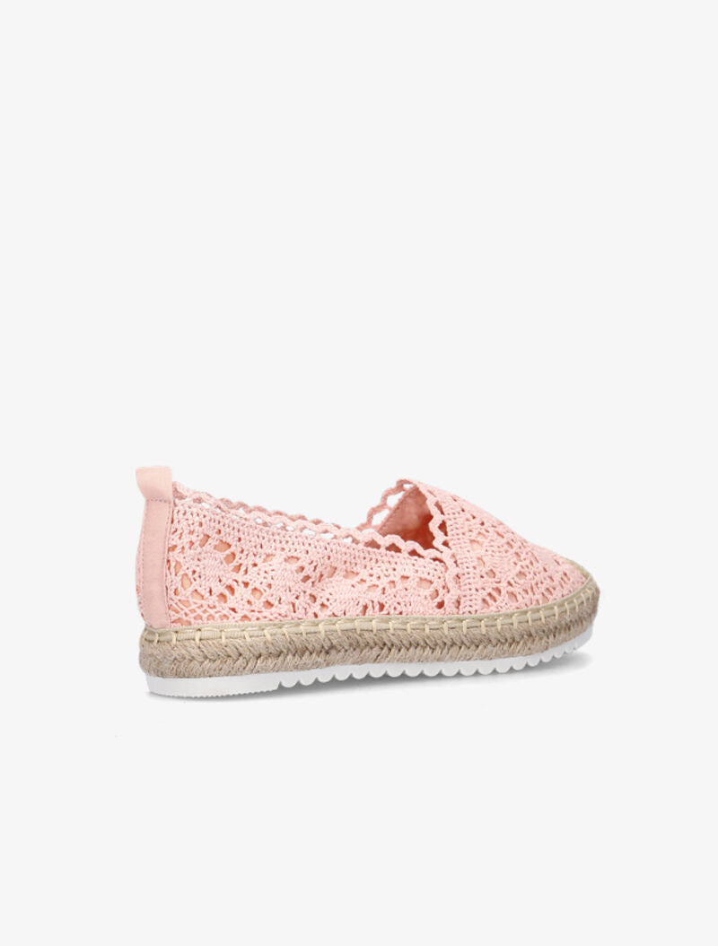 Espadrilles en crochet - rose - 4