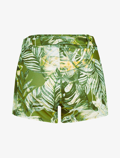 Short extra court à imprimé tropical - kaki - 2