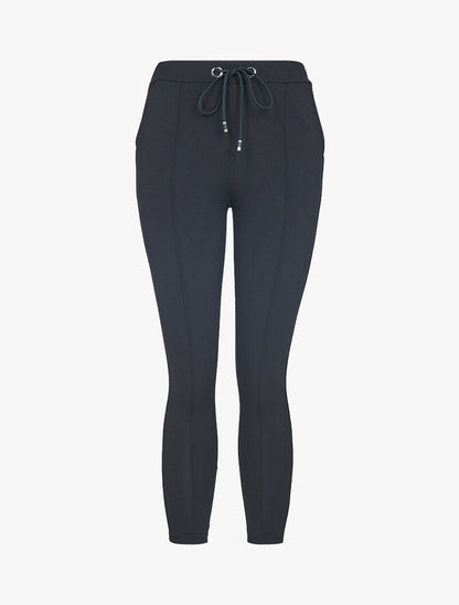 7/8 broek met iriserende banden - zwart/or
