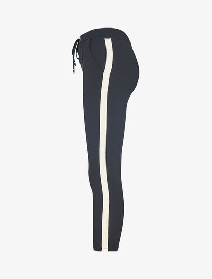 7/8 broek met iriserende banden - zwart/or
