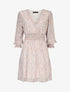 Robe patineuse à imprimés - ecru - 3