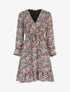 Robe bohème patineuse imprimé floral - noir - 1
