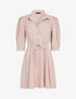 Robe patineuse à boutons contrastants - rose - 3