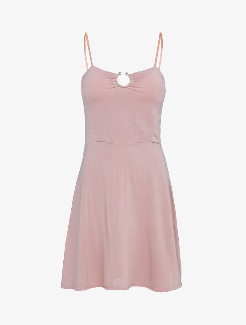 Robe patineuse fluide - rose - 3