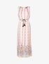 Robe à imprimés style baroque - rose - 1