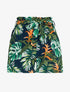 Short fluide à imprimé tropical - marine - 1