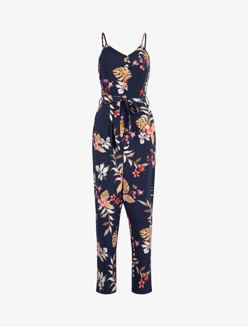 Combinaison imprimés à boutons - marine - 2